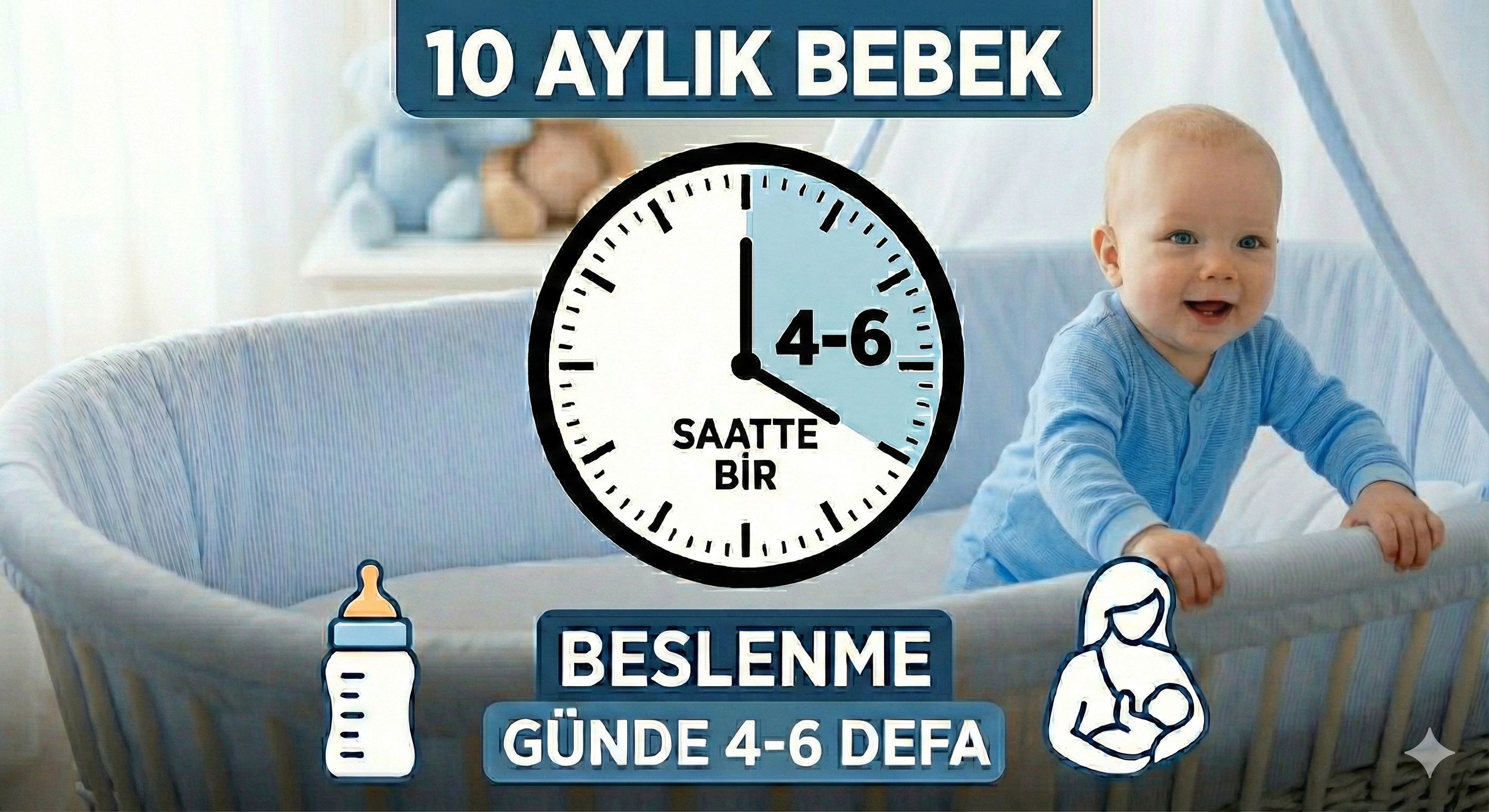 10 Aylık Bebek Kaç Saatte Bir Beslenmeli?