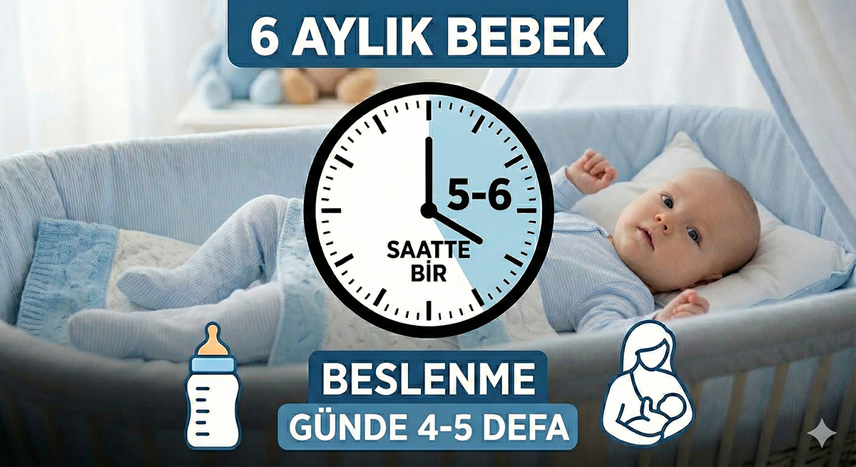6 Aylık Bebek Kaç Saatte Bir Beslenmeli?
