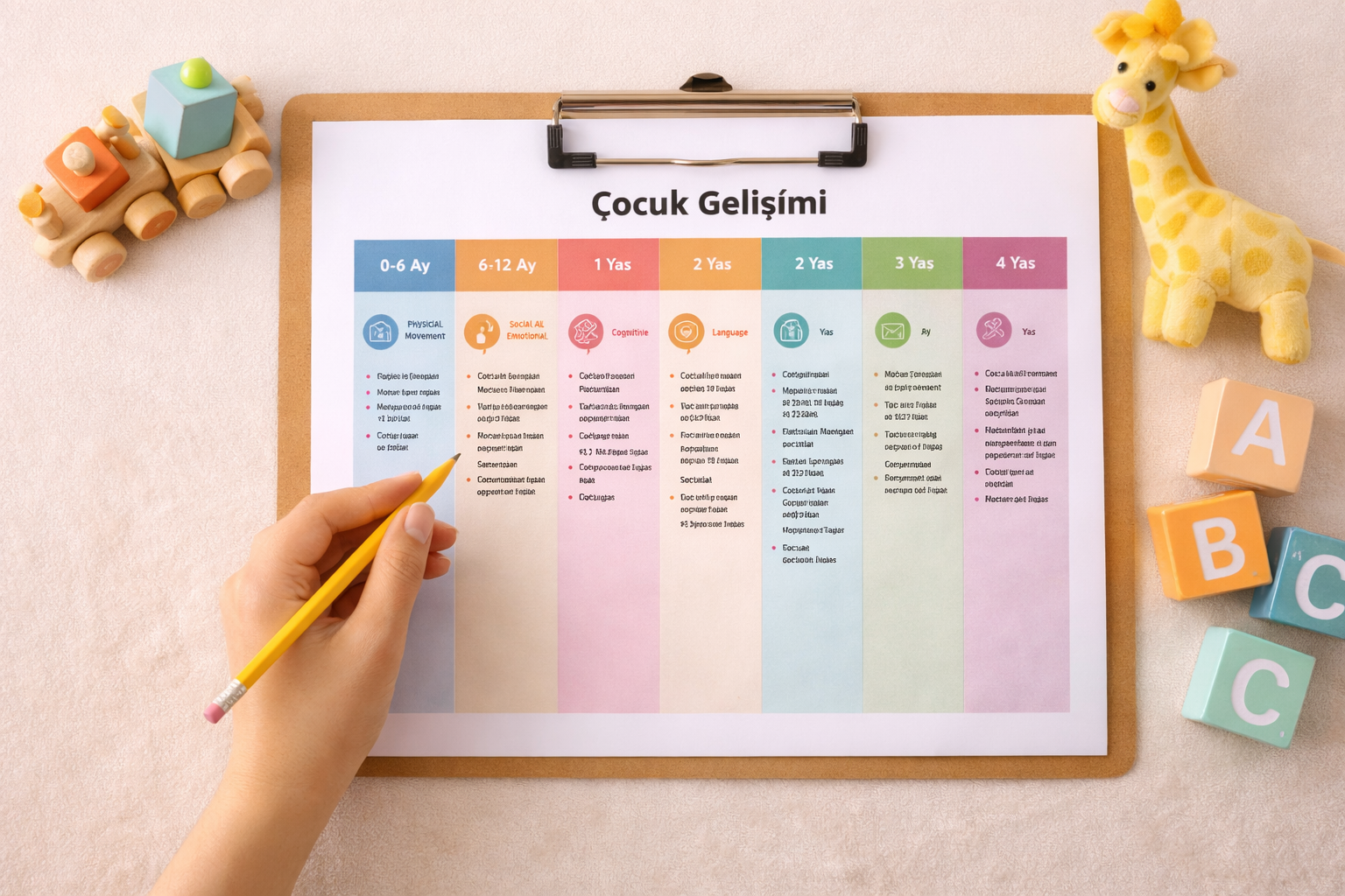 Çocuk Gelişim Tablosu